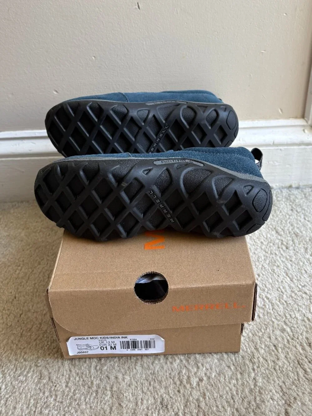 NEW in box, Merrell Jungle Mocs slip on for kids, size 1